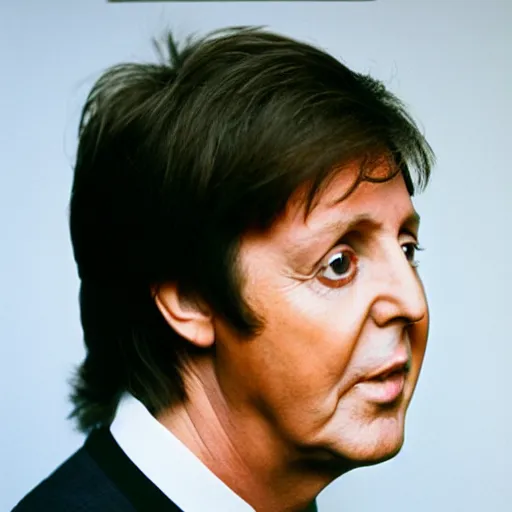 Prompt: a museum portrait of Paul McCartney, 8k, high definition, highly detailed, photo-realistic