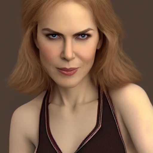 Image similar to Peruvian Nicole Kidman, realistic, photo studio, HDR, 8k, trending on artstation