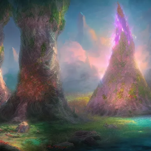 Image similar to Fantasy Realm, MMO, Digital Art, 4k