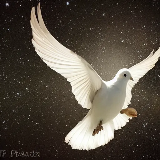 Image similar to dove!!!!!!!!, wings, flying, ascending, earth, curvature, photography, space, atmosphere, atmospheric, epic