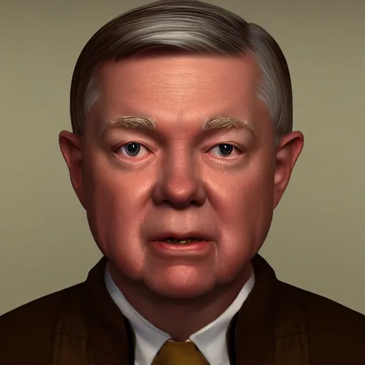 Prompt: Lindsay Graham that looks like the Keebler Elf, artstation, ultra detailed, 8k resolution, ultrarealistic