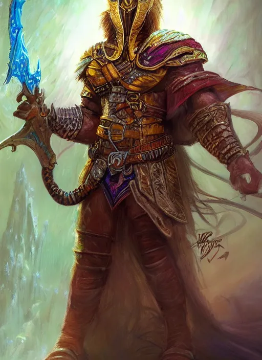 Image similar to horus ultra detailed fantasy, dndbeyond, bright, colourful, realistic, dnd character portrait, full body, pathfinder, pinterest, art by ralph horsley, dnd, rpg, lotr game design fanart by concept art, behance hd, artstation, deviantart, hdr render in unreal engine 5