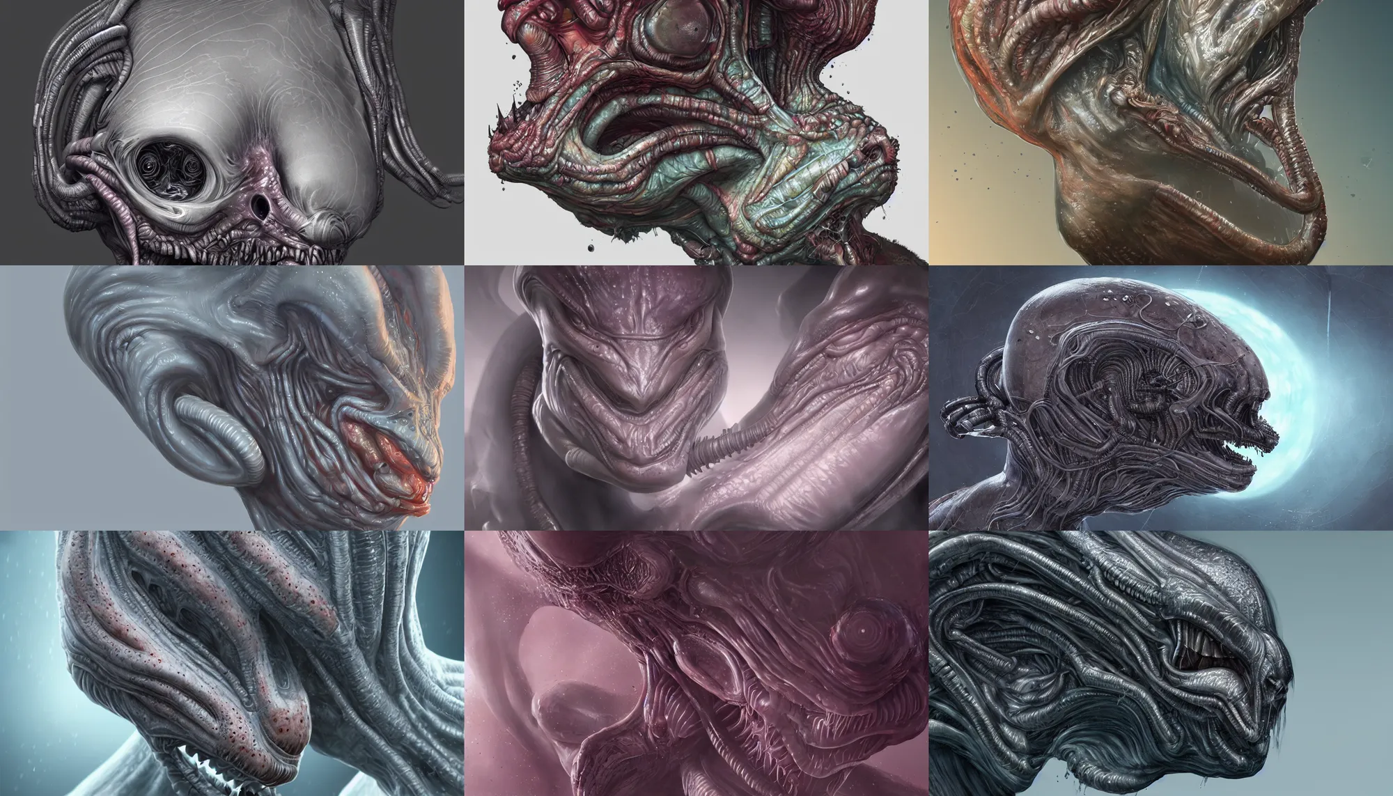 Prompt: Alien, Placenta, Snot, hyperdetailed, artstation, cgsociety, 8k