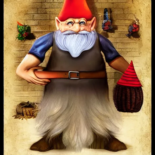 Prompt: the secret world of gnomes