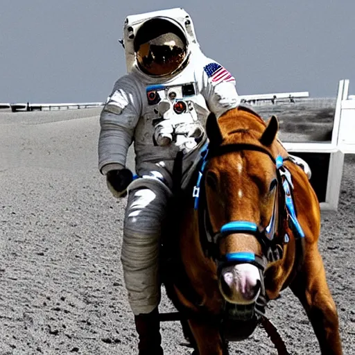 Prompt: <photo astronaut='Danny DeVito' hd dslr>Astronaut riding a horse</photo>