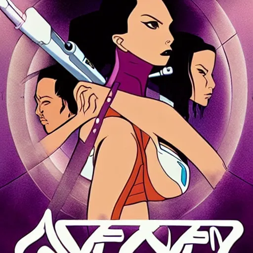 Image similar to New Aeon Flux movie poster by Peter Chung