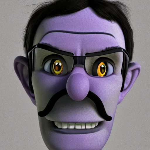 Prompt: stunning award winning hyperrealistic hdr 8 k highly detailed portrait photo of waluigi as a real human