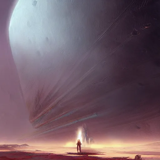 Image similar to gigantic creature on surface of venus, sparth style, fantasy. detailed. sharp focus. trending on artstation. artist greg rutkowski