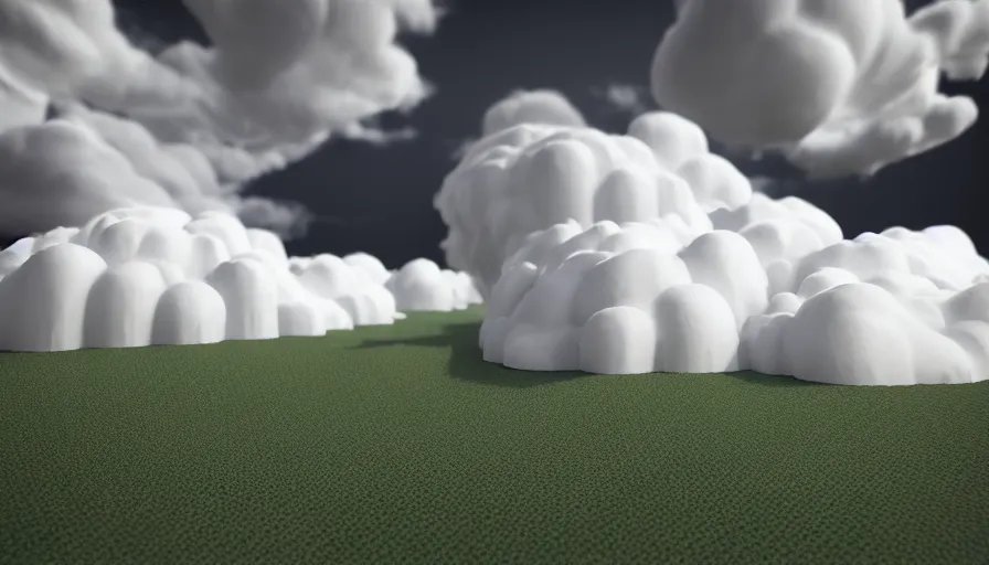 Image similar to VDB Voxel!! Rendering of Volumetric Cloud, High Quality, Hyperrealistic Rendering, Octane, Redshift, Smooth Gradients