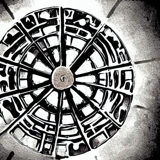 Prompt: karmic wheel