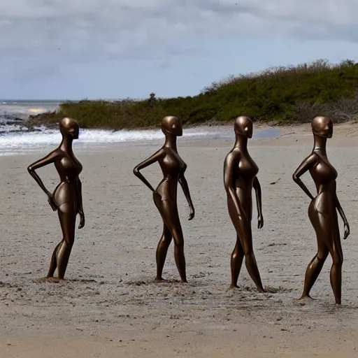 Image similar to plastic mannequins drowning in quicksand on epstein island, highly detailed facial expressions