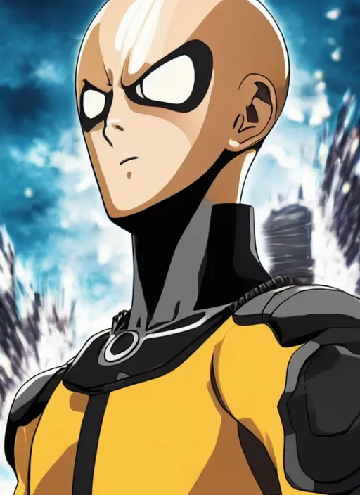 Image similar to A full portrait photo of real-life genos one punch man, f/22, 35mm, 2700K, lighting, perfect faces, award winning photography.