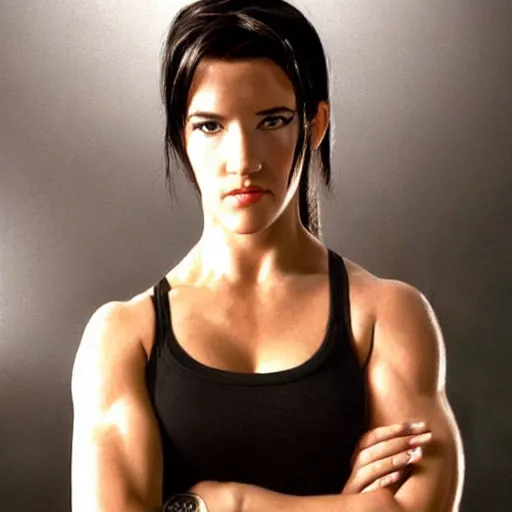 Image similar to arnold schwarzenegger portrait as tifa lockhart, realistic photography, ultra realistic portrait