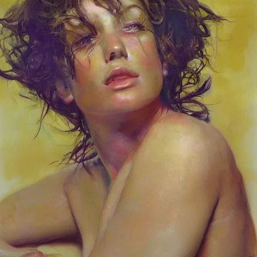 Image similar to godges beautifull woman, that i want to cry, hyperrealism vrubel