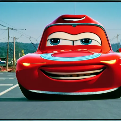 Prompt: car jesus christ chrysler as a car from cars 2, jesus, as a car from the movie cars 3, cinestill,