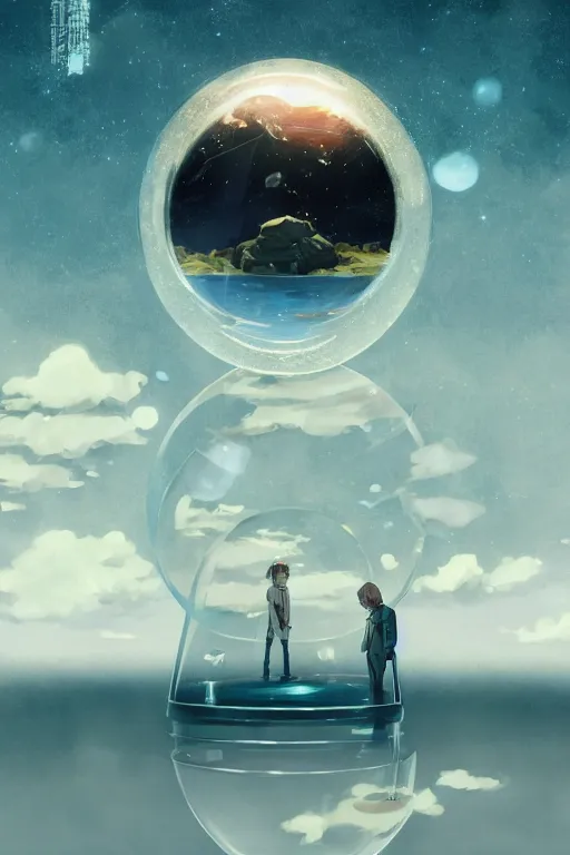 Prompt: walter white floating inside a glimmering crystal ball, high intricate details, rule of thirds, golden ratio, cinematic light, 8 k, octane render, anime style, graphic novel by fiona staples and dustin nguyen, art by beaststars and orange, peter elson, alan bean, studio ghibli, makoto shinkai