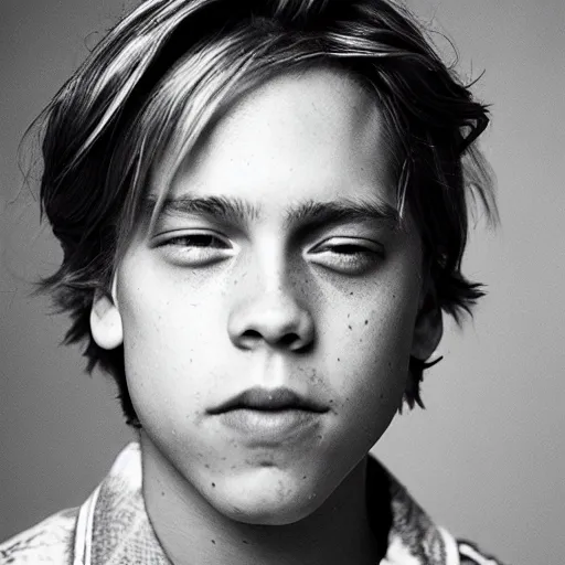 Prompt: cole sprouse photographed by larry clark