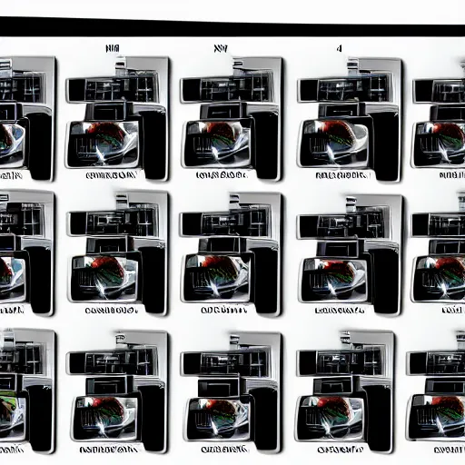 Image similar to camcorder effect numerous cohort 5 x 5 grid