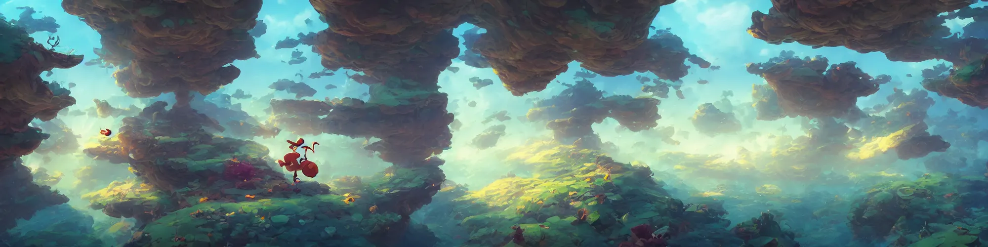 Image similar to 3 6 0 panoramic dynamics matte painting acrylic blur oil wonderland yoshi kurbi dofus, hight contrast,, behance hd by jesper ejsing, by rhads, makoto shinkai and lois van baarle, ilya kuvshinov, rossdraws global illumination