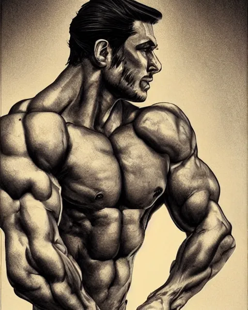 Image similar to gigachad luigi bodybuilder in tokyo by ilya kuvshinov, ernest khalimov body by krista sudmalis, super mario bros symmetrical face concept art, hyper realistic, intricate, elegent, highly detailed, digital painting, concept art, smooth, sharp, focus, illustration, art by artgerm and greg rutkowski and alphonse mucha, artstation