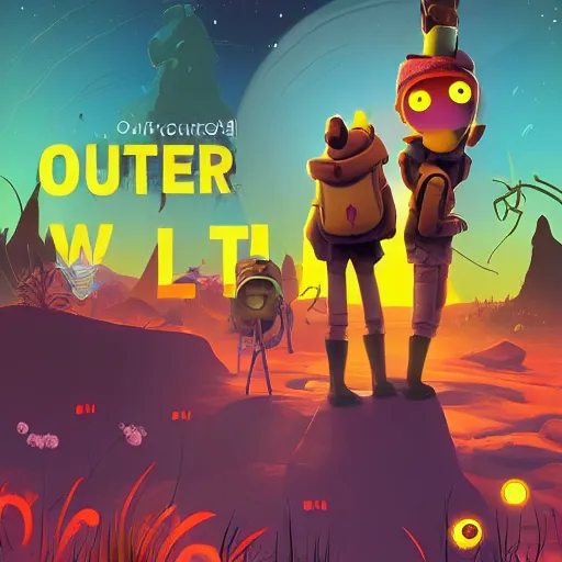 Prompt: outer wilds venture, poster