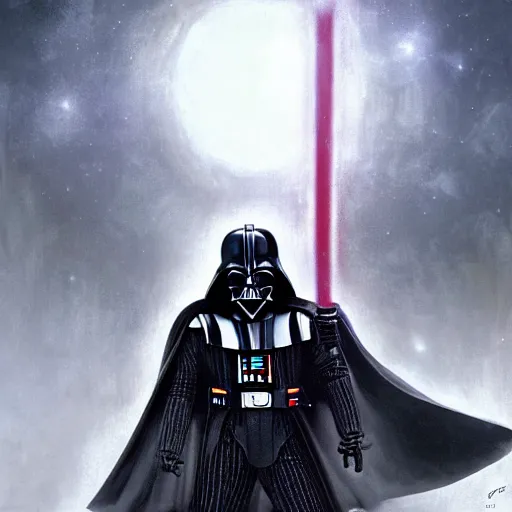 Image similar to darth vader in the warhammer 40k universe, artstation hall of fame gallery, editors choice, #1 digital painting of all time, most beautiful image ever created, emotionally evocative, greatest art ever made, lifetime achievement magnum opus masterpiece, the most amazing breathtaking image with the deepest message ever painted, a thing of beauty beyond imagination or words, 4k, highly detailed, cinematic lighting