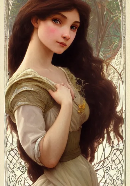 Prompt: rapunzel, intricate, elegant, highly detailed, digital painting, artstation, concept art, smooth, sharp focus, illustration, art by artgerm and greg rutkowski and alphonse mucha and william - adolphe bouguereau