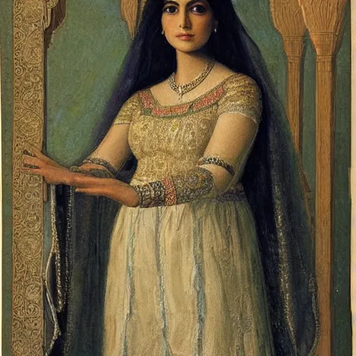 Image similar to Portrait of a Persian Princess who is an architect, beautiful princess