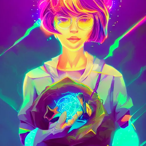 Image similar to skill magic deepdream radiating a glowing aura stuff loot legends stylized digital illustration video game icon artstation lois van baarle, ilya kuvshinov, rossdraws,