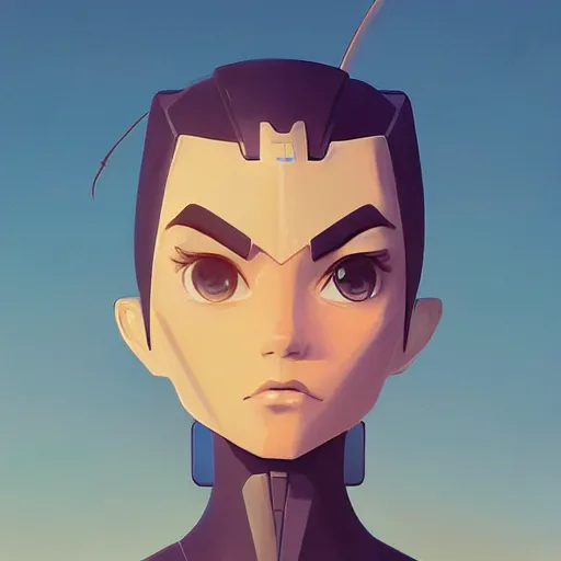 Image similar to face icon stylized minimalist robotech, loftis, cory behance hd by jesper ejsing, by rhads, makoto shinkai and lois van baarle, ilya kuvshinov, rossdraws global illumination