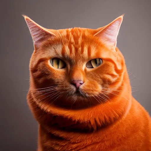 Prompt: photographic portrait of a big orange tabby cat wearing a black wizard hat
