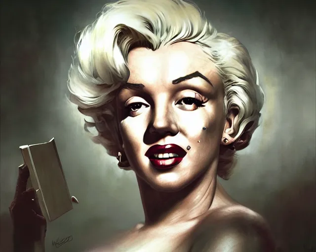 Image similar to highly detailed portrait of marilyn monroe, in the walking dead, stephen bliss, unreal engine, fantasy art by greg rutkowski, loish, rhads, ferdinand knab, makoto shinkai and lois van baarle, ilya kuvshinov, rossdraws, tom bagshaw, global illumination, radiant light, detailed and intricate environment