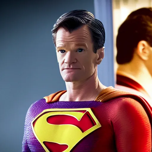 Image similar to neil patrick harris as superman