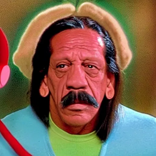 Image similar to Danny Trejo appears in teletubbies, still