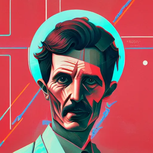 genius nikola tesla profile picture by sachin teng, | Stable Diffusion ...