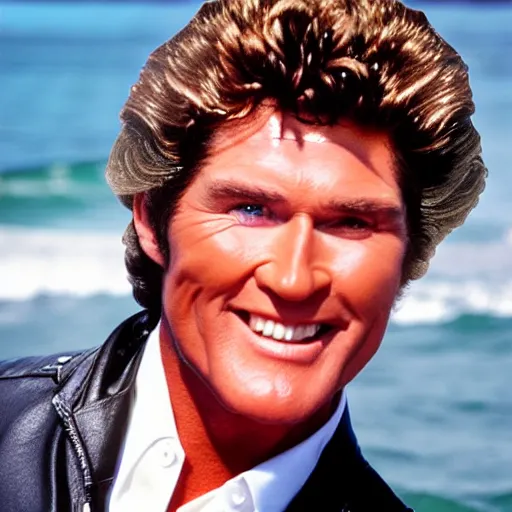 Prompt: shiney david hasselhoff