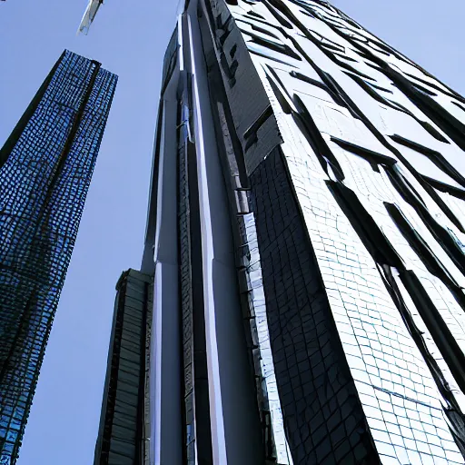 Prompt: postmodern skyscraper