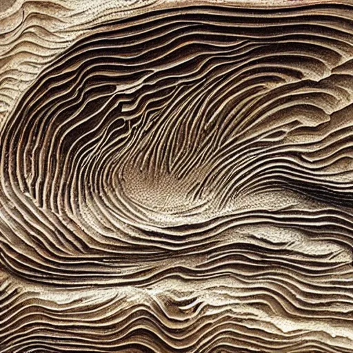 Image similar to Woodcarving of beautiful giant waves texture