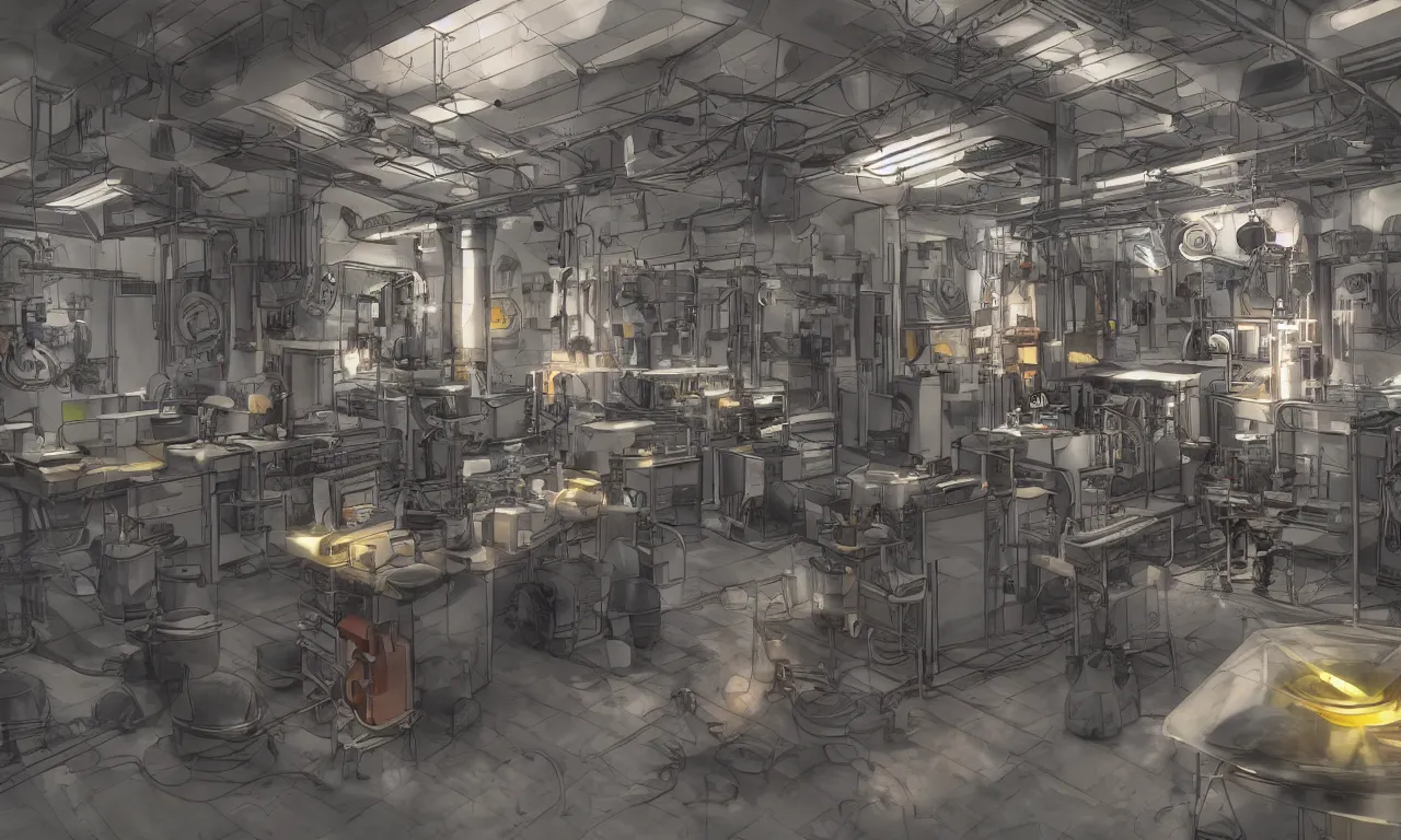 Prompt: engine laboratory 3 d volume chakra digital color stylized concept substance natural color scheme, global illumination ray tracing hdr fanart arstation by sung choi and eric pfeiffer and gabriel garza and casper konefal