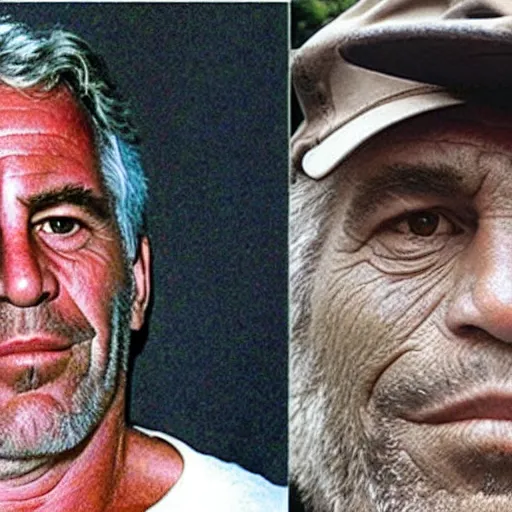 Prompt: harambe with Jeffrey Epstein’s face