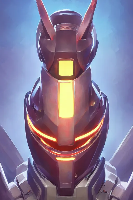 Image similar to epic mask helmet robot ninja portrait stylized as fornite style game design fanart by concept artist gervasio canda, behance hd by jesper ejsing, by rhads, makoto shinkai and lois van baarle, ilya kuvshinov, rossdraws global illumination radiating a glowing aura global illumination ray tracing hdr render in unreal engine 5