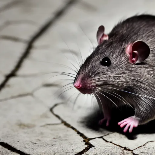 Image similar to 8 k uhd rats man, half, cursed, sewer, animals, bizzare, weird, endangered, highly details content