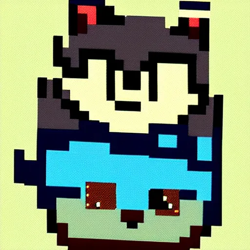 Cute Cat Pixel Art