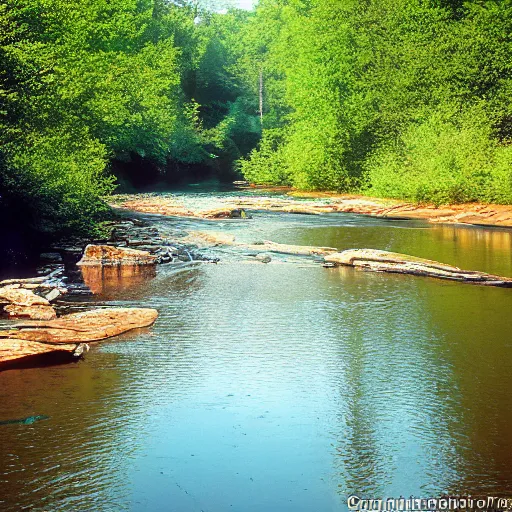 Image similar to cahaba river alabama, canoe in foreground, kodak ektachrome e 1 0 0,