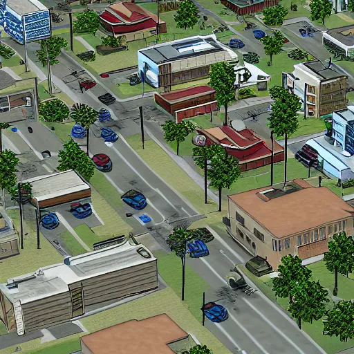 Image similar to pembroke pines florida in gta san andreas game high detail