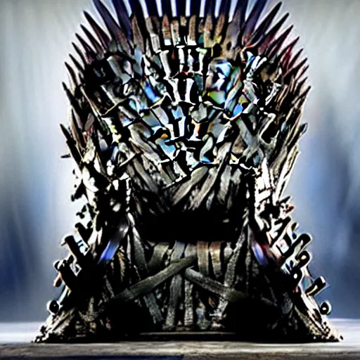 Prompt: rod harrington claims the iron throne in game of thrones