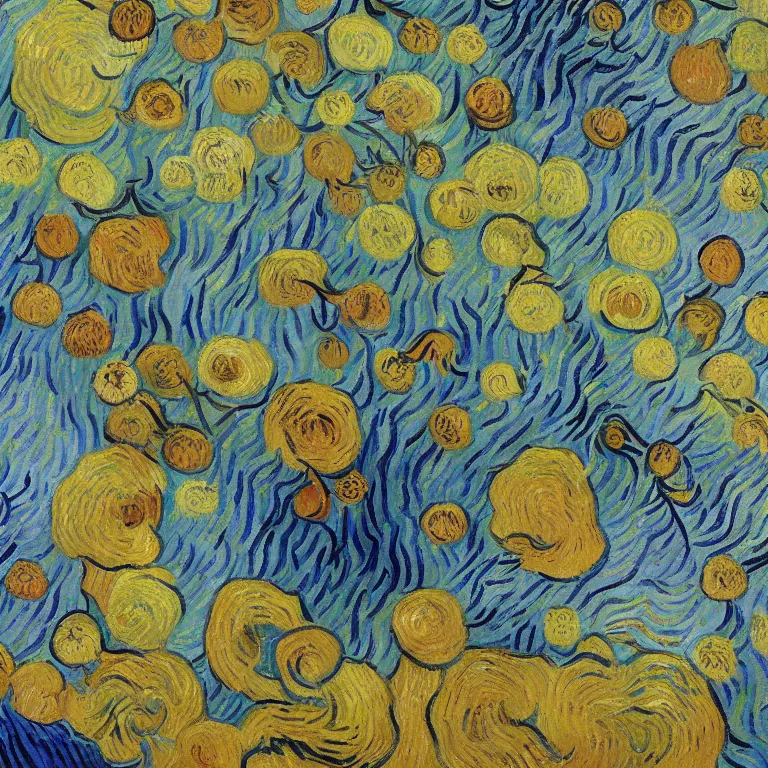 Image similar to Grogu Painted by Vincent Van Gogh high quality 8k