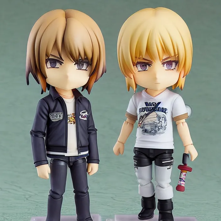 Image similar to kurt cobain, an anime nendoroid of kurt cobain, figurine, detailed product photo