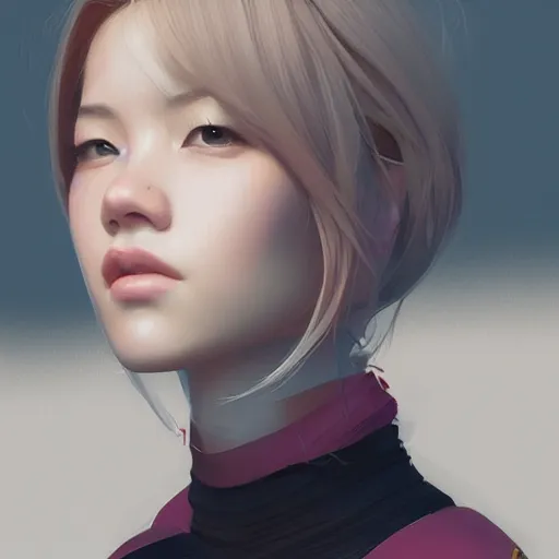 Image similar to portrait of Lisa Blackpink as an architect, highly detailed, digital painting, artstation, concept art, sharp focus, illustration, art by ilya kuvshinov, krenz cushart, Greg Rutkowski