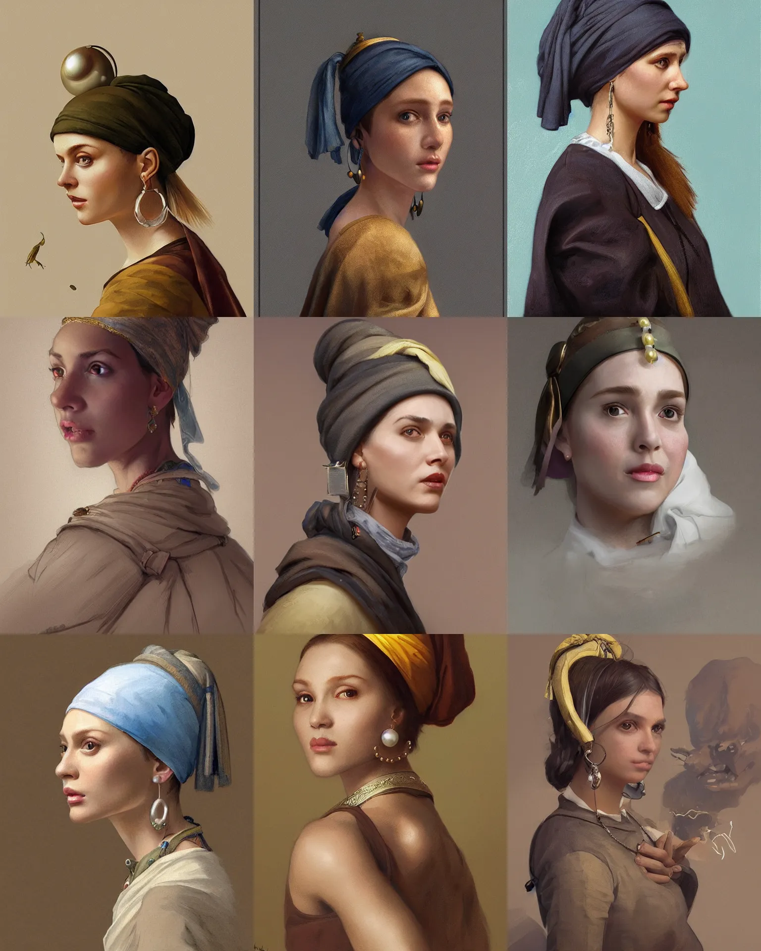 Prompt: Gopher with a Pearl Earring, highly detailed, digital painting, artstation, concept art, sharp focus, illustration, art by artgerm and greg rutkowski and alphonse mucha